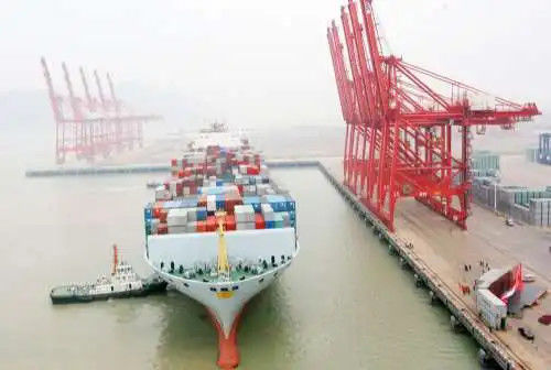 China segura que armazena o serviço que armazena serviços de distribuição no porto de Xiamen